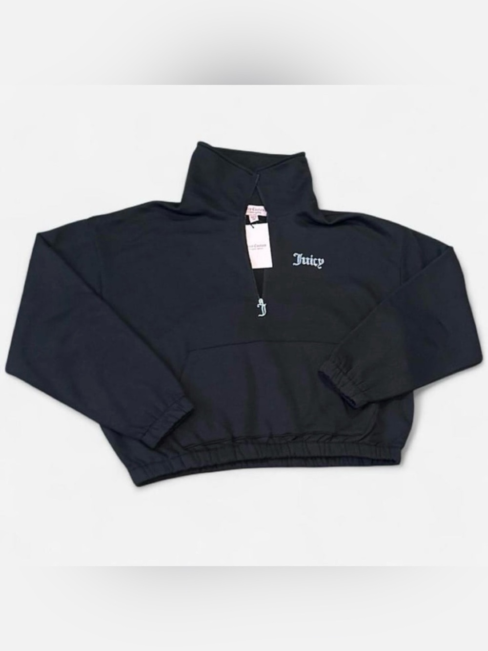 Juicy Couture Half Quarter Zip Bling Sweatshirt M New